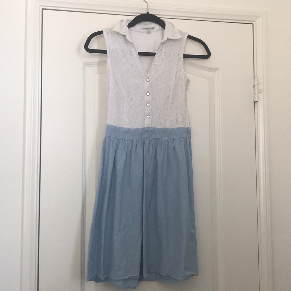 Lace and jean dress